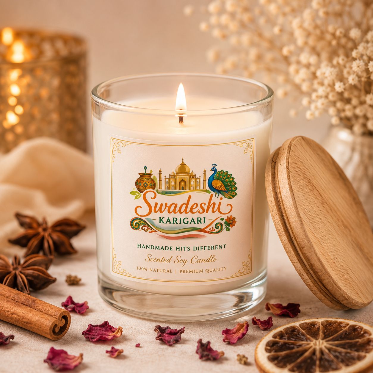 Transparent Jar Candle — Handmade Candle by Swadeshi Karigari