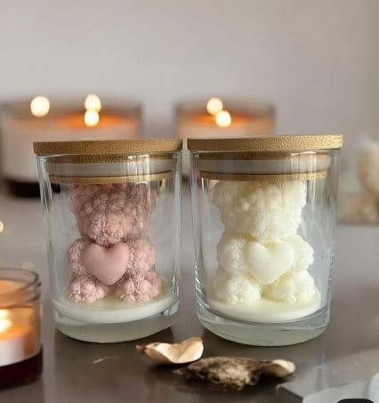 Teddy In Jar — Handmade Candle by Swadeshi Karigari