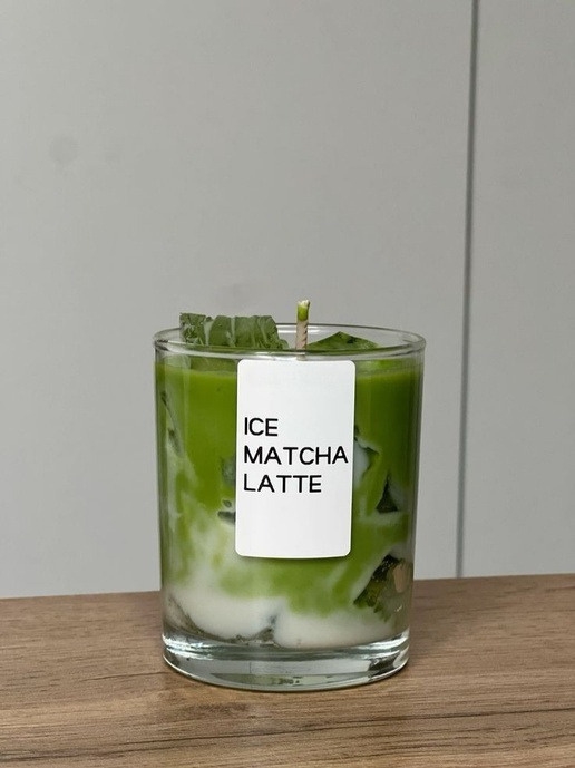 Iced Matcha Candle (Without Lid) — Handmade Candle by Swadeshi Karigari