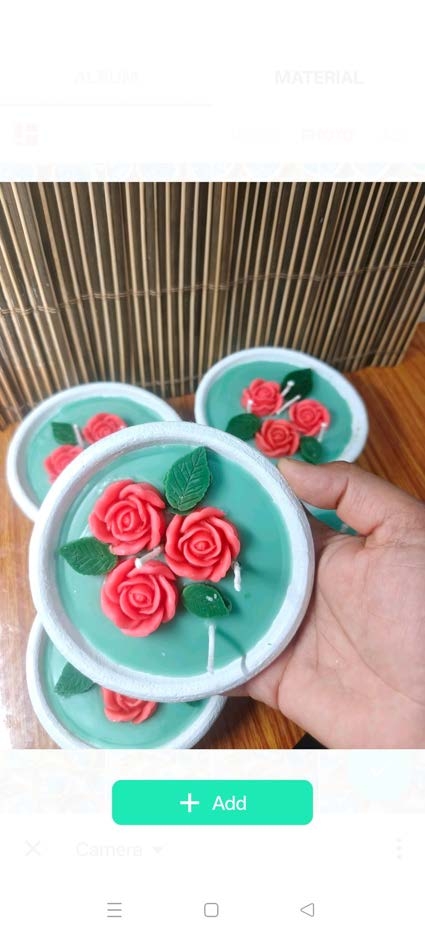 Clay Pot Candle (Green) — Handmade Candle by Swadeshi Karigari