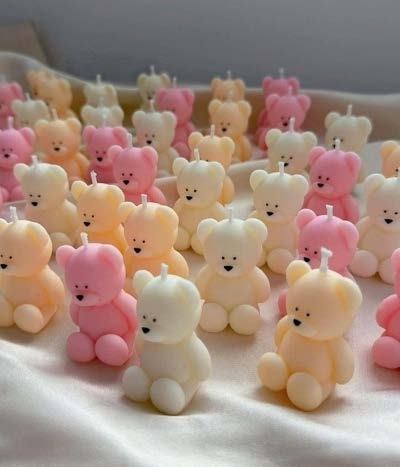 Small Teddy Bear — Handmade Candle by Swadeshi Karigari