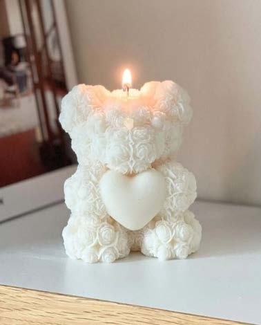 Medium Teddy Bear — Handmade Candle by Swadeshi Karigari