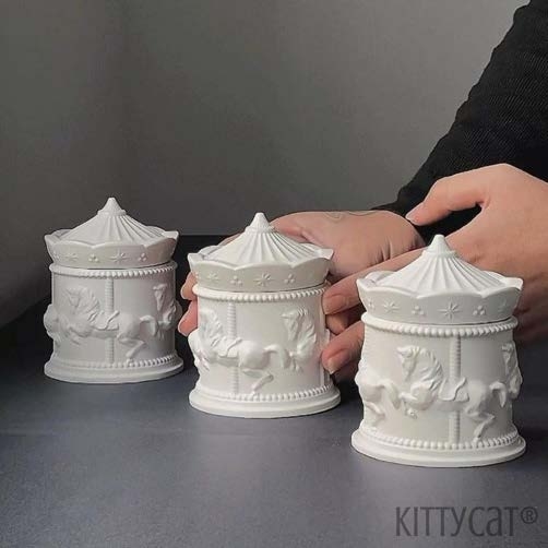Carousel Jar Candle — Handmade Candle by Swadeshi Karigari