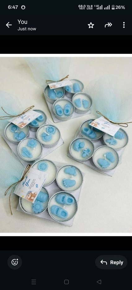 Bs14 - Tea Light Candle (Pack Of 4) — Handmade Candle by Swadeshi Karigari