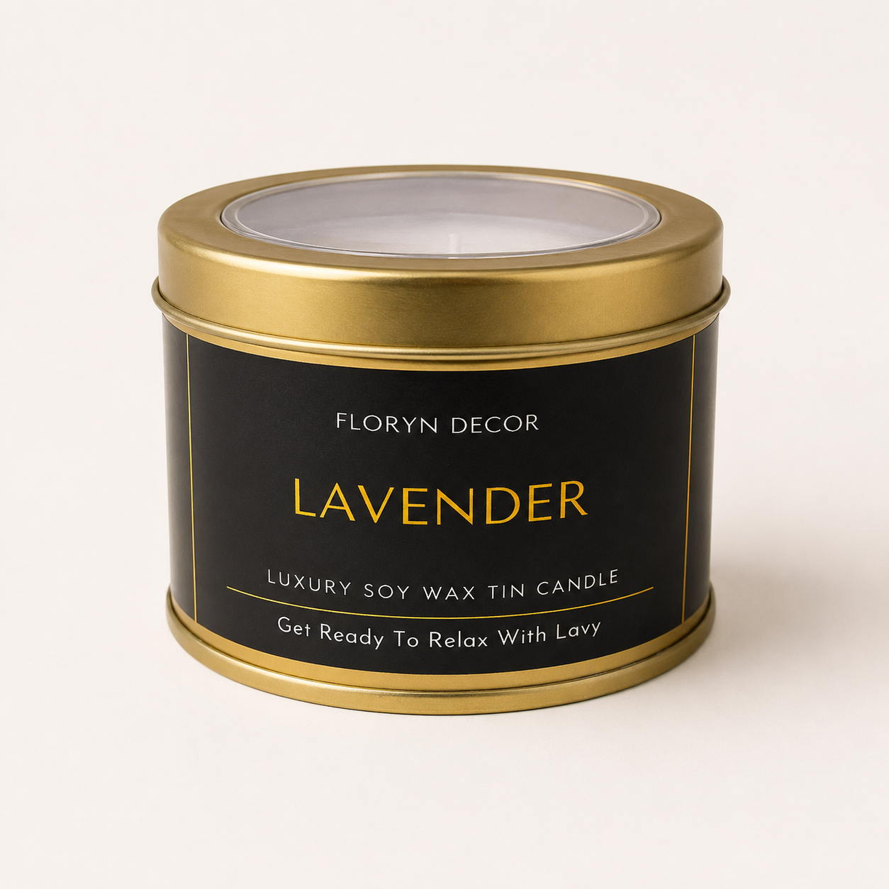 Tin Candle – Lavender — Handmade Candle by Swadeshi Karigari