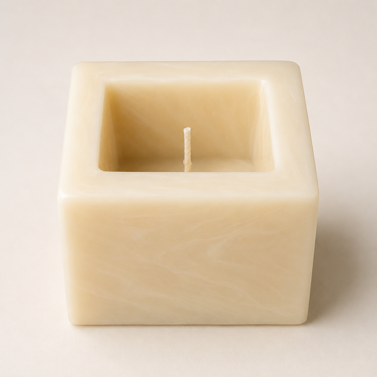 Hollow Candle – Square — Handmade Candle by Swadeshi Karigari