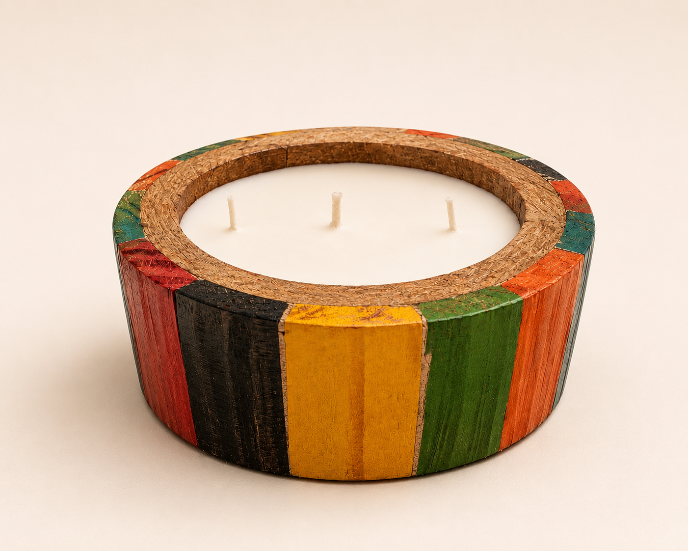 Wooden Candle FDWC-04 — Handmade Candle by Swadeshi Karigari